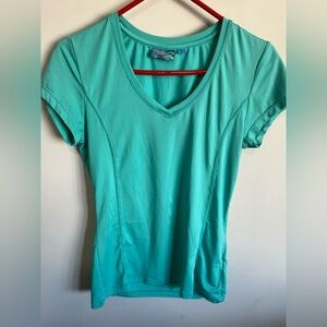 Aqua V-Neck Women's Top